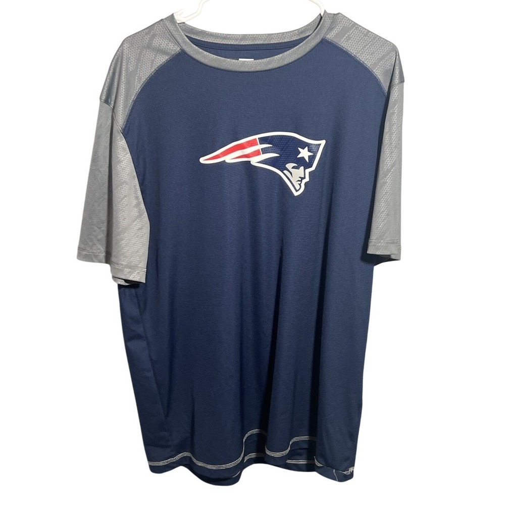 NFL New England Patriots TX3 COOL Performance T-Shirt Men's XL Navy Blue Gray